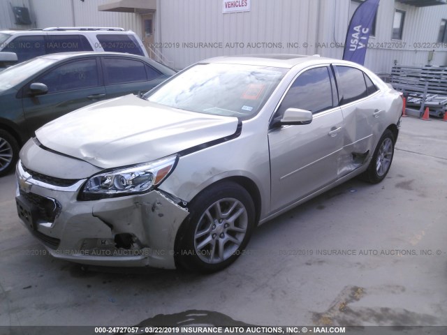 1G11C5SL9FF299194 - 2015 CHEVROLET MALIBU 1LT 金色 照片 2