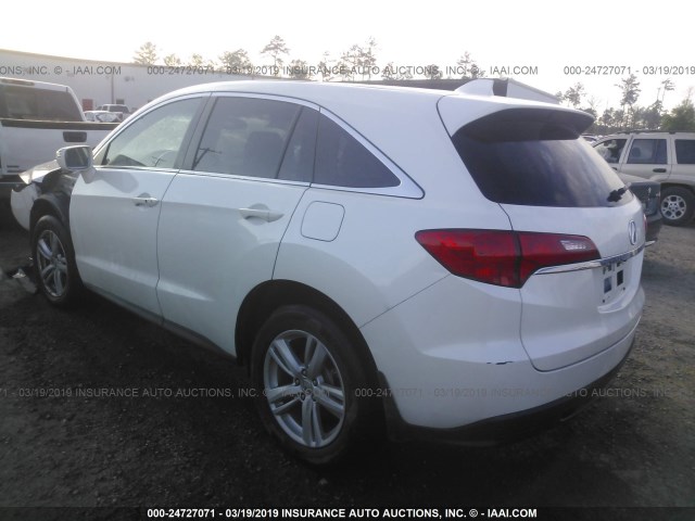 5J8TB3H33EL006289 - 2014 ACURA RDX WHITE photo 3