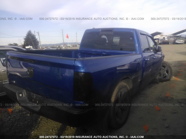 1C6RR7GT2ES461080 - 2014 RAM 1500 SLT BLUE photo 4