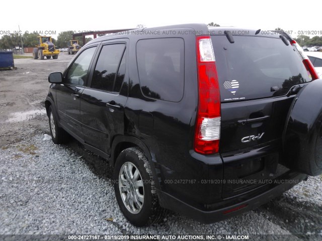 SHSRD78995U327621 - 2005 HONDA CR-V SE/EX BLACK photo 3