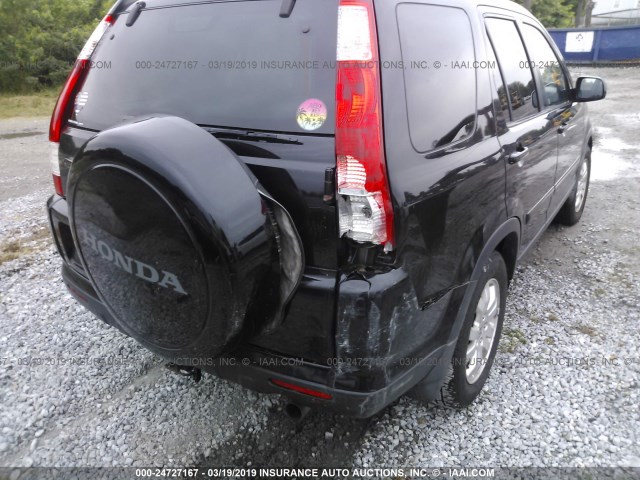 SHSRD78995U327621 - 2005 HONDA CR-V SE/EX BLACK photo 6