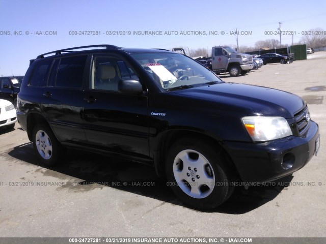 JTEEP21A860159647 - 2006 TOYOTA HIGHLANDER LIMITED BLACK photo 1