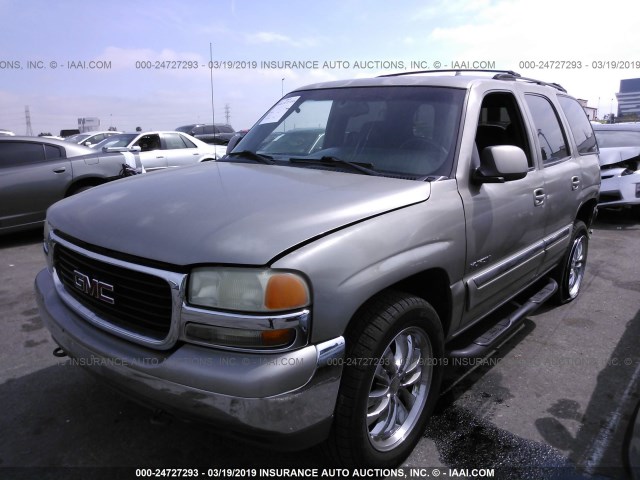 1GKEC13T81J301897 - 2001 GMC YUKON Dark Brown photo 2