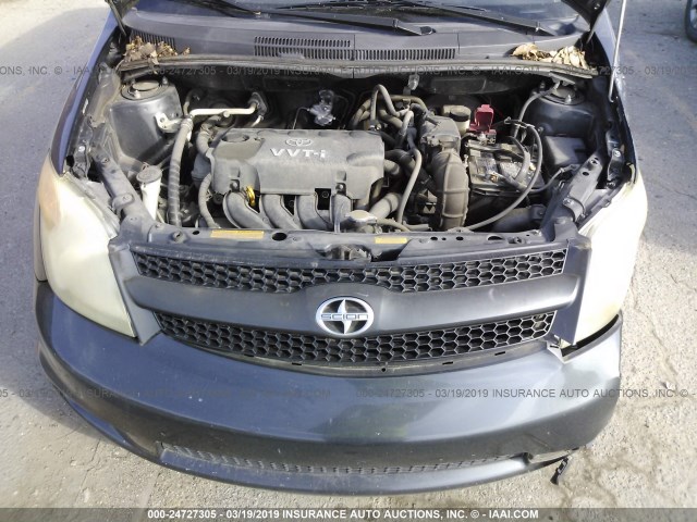 JTKKT624065020529 - 2006 TOYOTA SCION XA GRAY photo 10