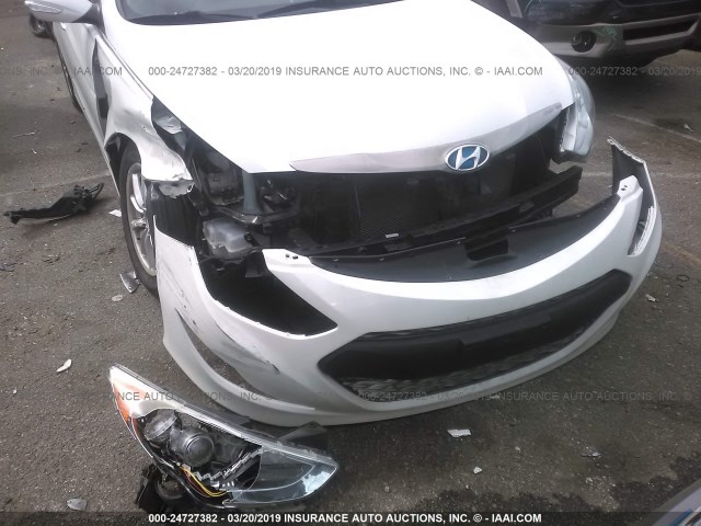 KMHEC4A44CA036628 - 2012 HYUNDAI SONATA HYBRID WHITE photo 6