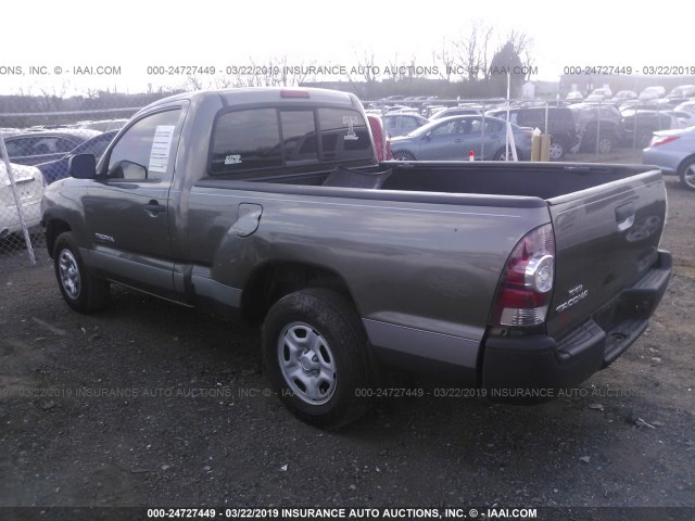 5TENX4CN3AZ680560 - 2010 TOYOTA TACOMA GRAY photo 3