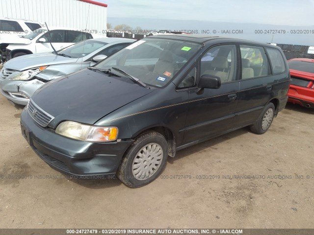 JHMRA186XVC001762 - 1997 HONDA ODYSSEY LX GREEN photo 2