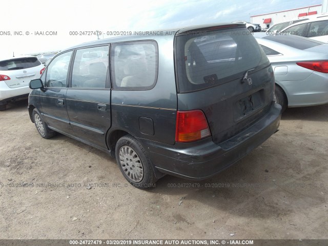 JHMRA186XVC001762 - 1997 HONDA ODYSSEY LX GREEN photo 3