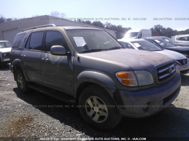 5TDZT38A62S084273 - 2002 TOYOTA SEQUOIA LIMITED SILVER photo 1