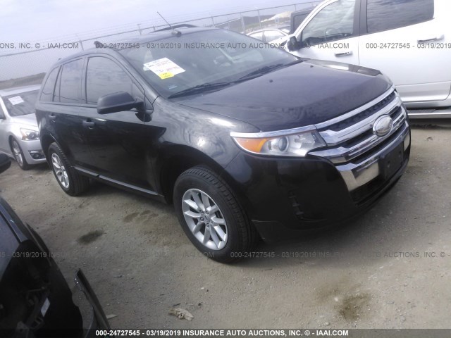 2FMDK3GC2DBE25068 - 2013 FORD EDGE SE BLACK photo 1