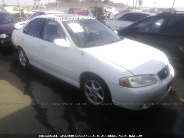 3N1BB51DX1L111258 - 2001 NISSAN SENTRA SE WHITE photo 1