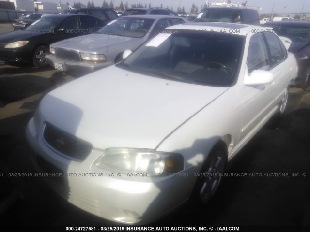 3N1BB51DX1L111258 - 2001 NISSAN SENTRA SE WHITE photo 2