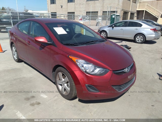 5NPDH4AE5DH248474 - 2013 HYUNDAI ELANTRA GLS/LIMITED RED photo 1