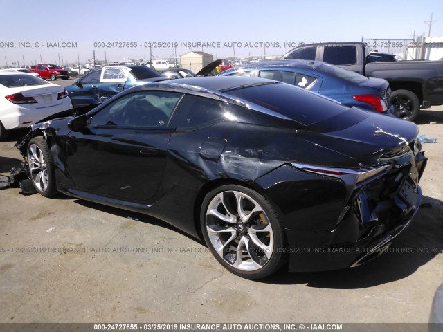 JTHHP5AY9JA000203 - 2018 LEXUS LC 500 BLACK photo 3