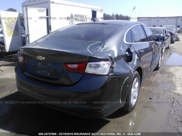 1G1ZB5ST0HF137995 - 2017 CHEVROLET MALIBU LS GRAY photo 4