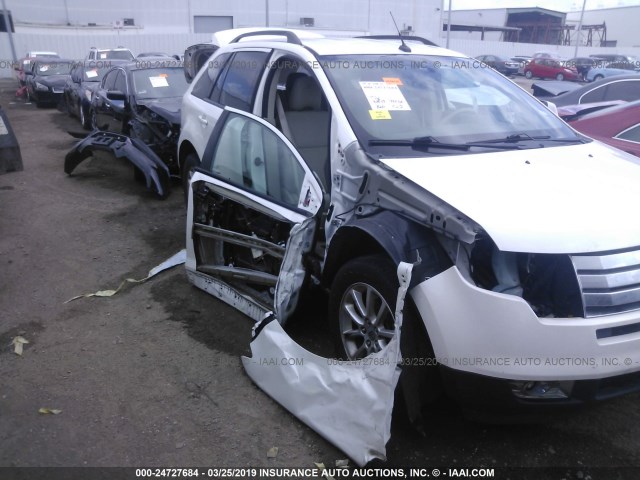 2FMDK3JCXABB73896 - 2010 FORD EDGE SEL WHITE photo 6