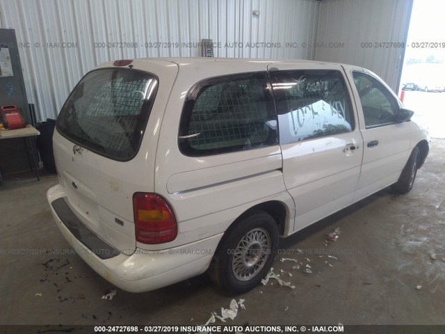 2FTDA54UXWBB50777 - 1998 FORD WINDSTAR WHITE photo 4