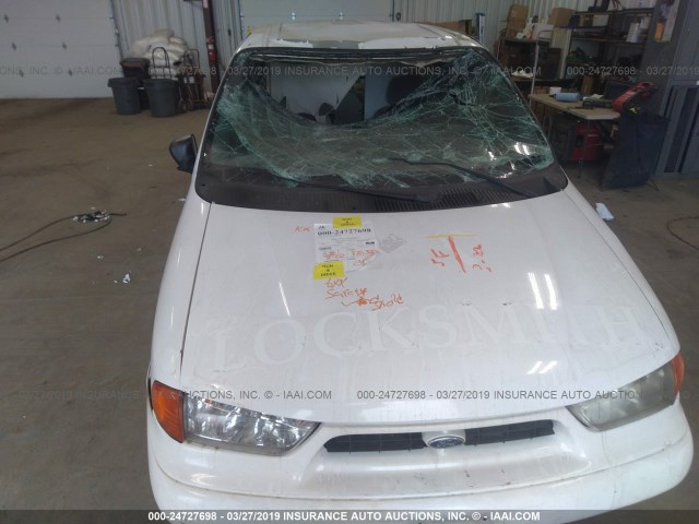 2FTDA54UXWBB50777 - 1998 FORD WINDSTAR WHITE photo 6