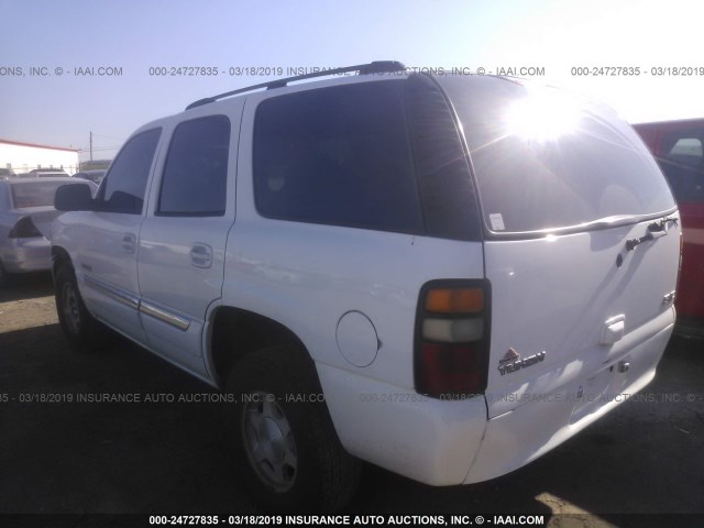 1GKEC13Z14R245294 - 2004 GMC YUKON WHITE photo 3