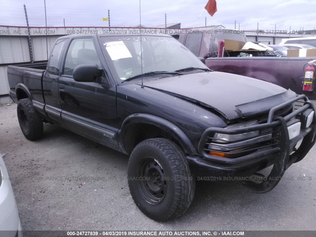 1GCDT19W8YK250219 - 2000 CHEVROLET S TRUCK S10 BLACK photo 1