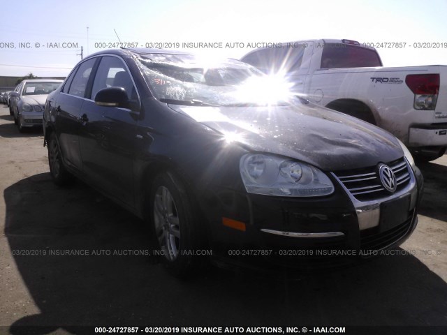 3VWEG71K77M111711 - 2007 VOLKSWAGEN JETTA WOLFSBURG BLACK photo 1