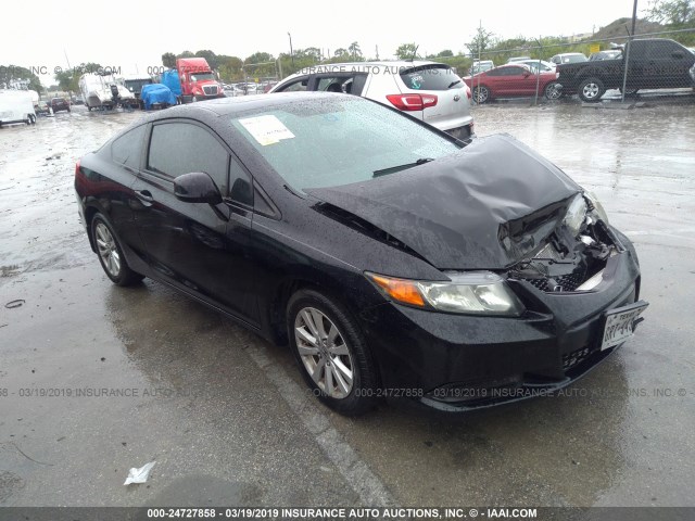 2HGFG3B07CH505555 - 2012 HONDA CIVIC EXL BLACK photo 1