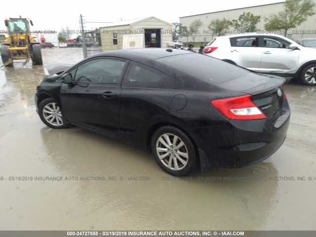 2HGFG3B07CH505555 - 2012 HONDA CIVIC EXL BLACK photo 3