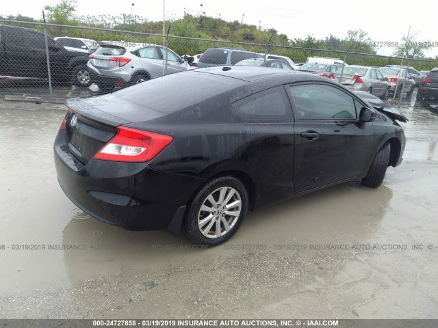 2HGFG3B07CH505555 - 2012 HONDA CIVIC EXL BLACK photo 4