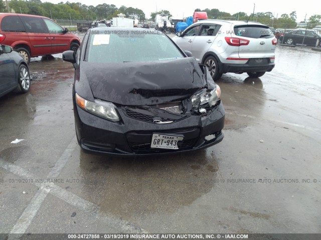 2HGFG3B07CH505555 - 2012 HONDA CIVIC EXL BLACK photo 6