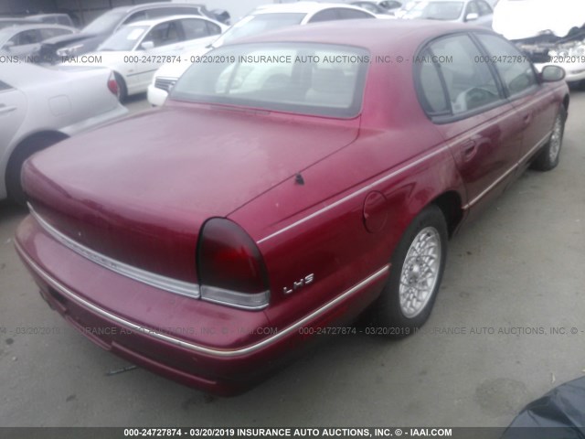 2C3ED56F9RH116961 - 1994 CHRYSLER LHS RED photo 4