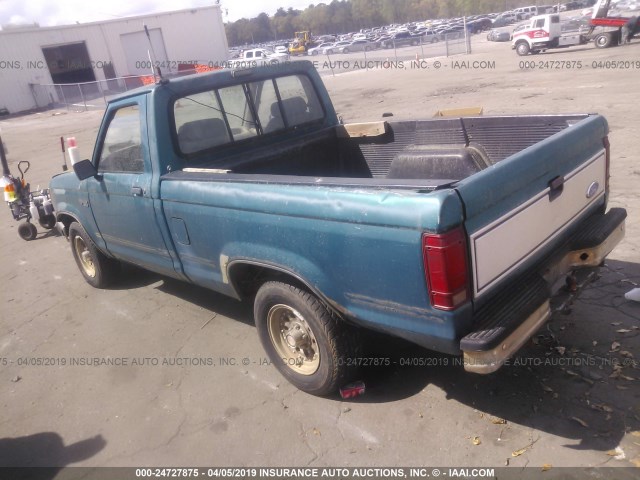 1FTCR10A4NUB10468 - 1992 FORD RANGER GREEN photo 3