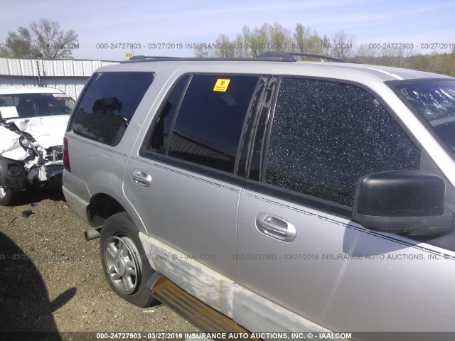 1FMRU15W23LC61966 - 2003 FORD EXPEDITION XLT SILVER photo 6