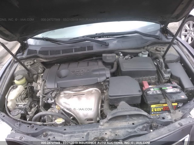 4T4BF3EK6BR096703 - 2011 TOYOTA CAMRY SE/LE/XLE BLACK photo 10