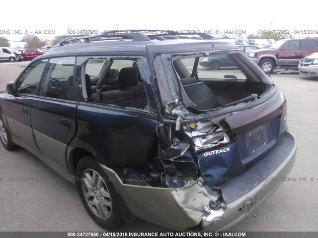 4S3BH675847628472 - 2004 SUBARU LEGACY OUTBACK AWP BLUE photo 6