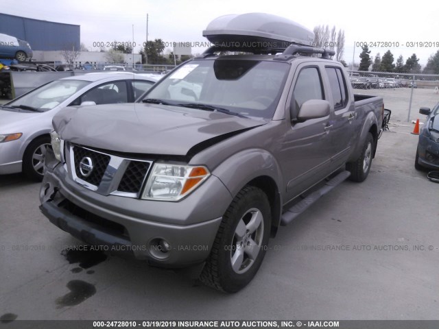 1N6AD09W27C405945 - 2007 NISSAN FRONTIER CREW CAB LE/SE/OFF ROAD Champagne photo 2