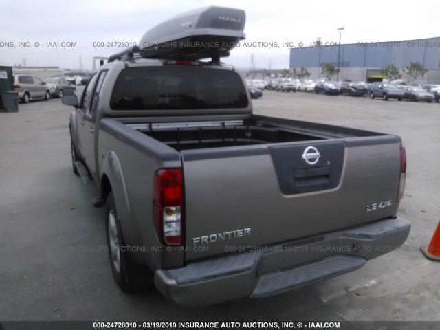 1N6AD09W27C405945 - 2007 NISSAN FRONTIER CREW CAB LE/SE/OFF ROAD Champagne photo 3