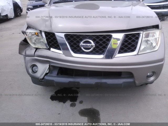1N6AD09W27C405945 - 2007 NISSAN FRONTIER CREW CAB LE/SE/OFF ROAD Champagne photo 6