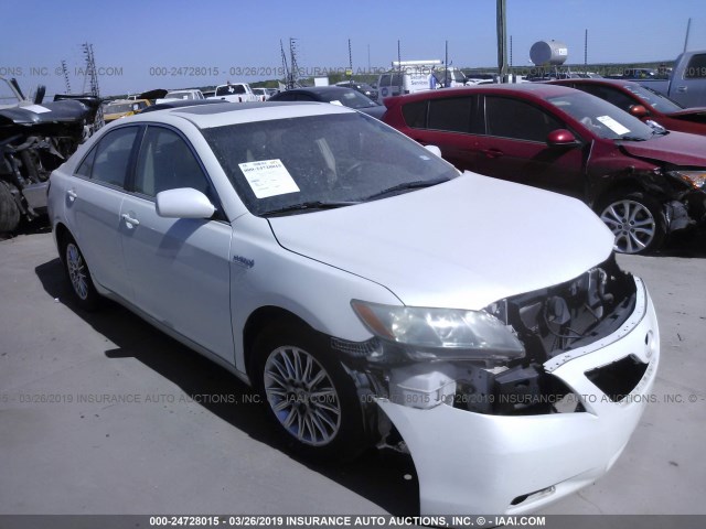 4T1BB46K37U014153 - 2007 TOYOTA CAMRY NEW GENERAT HYBRID WHITE photo 1