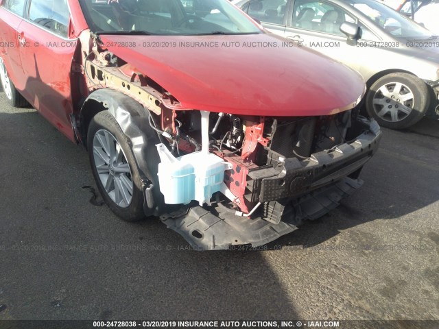 4T4BF1FK7ER426257 - 2014 TOYOTA CAMRY L/SE/LE/XLE 红色 照片 6