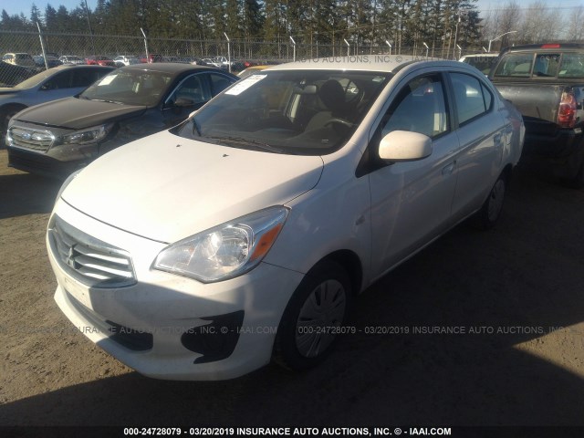 ML32F3FJ8HHF09748 - 2017 MITSUBISHI MIRAGE G4 ES თეთრი ფოტო 2