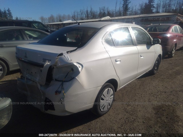 ML32F3FJ8HHF09748 - 2017 MITSUBISHI MIRAGE G4 ES თეთრი ფოტო 4