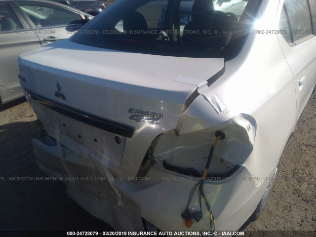 ML32F3FJ8HHF09748 - 2017 MITSUBISHI MIRAGE G4 ES თეთრი ფოტო 6