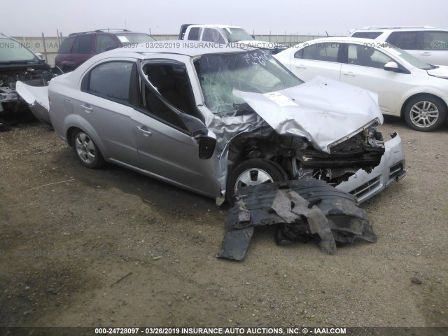 KL1TD566X7B176960 - 2007 CHEVROLET AVEO LS SILVER photo 1