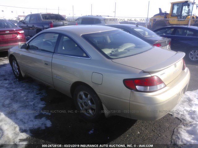 2T1CF28P41C510903 - 2001 TOYOTA CAMRY SOLARA SE/SLE GOLD photo 3