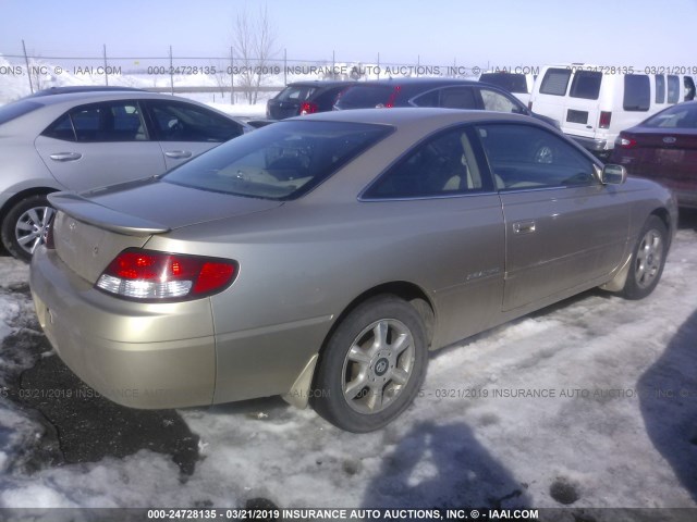 2T1CF28P41C510903 - 2001 TOYOTA CAMRY SOLARA SE/SLE GOLD photo 4