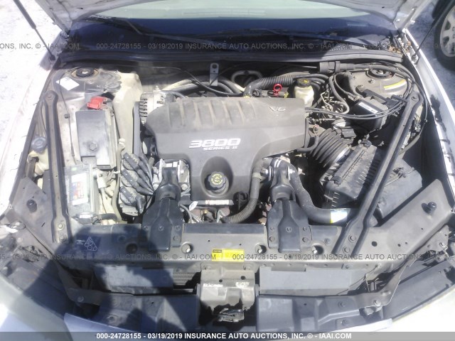 1G2WJ52K1YF165023 - 2000 PONTIAC GRAND PRIX SE თეთრი ფოტო 10