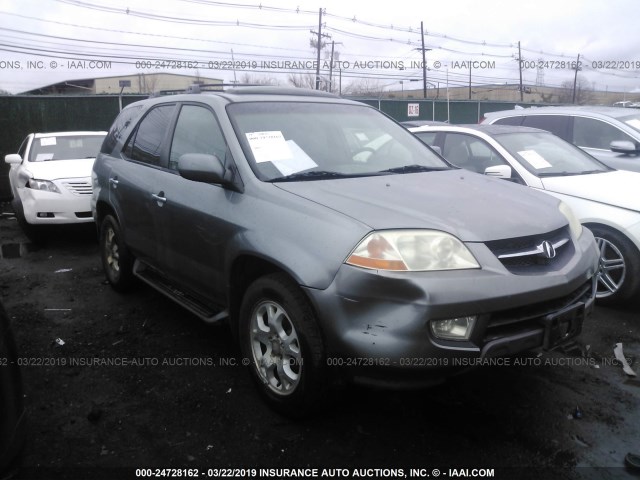 2HNYD18691H523126 - 2001 ACURA MDX TOURING GRAY photo 1