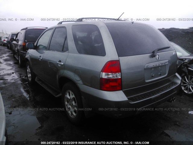 2HNYD18691H523126 - 2001 ACURA MDX TOURING GRAY photo 3