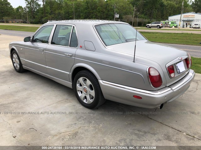 SCBLC31E31CX05782 - 2001 BENTLEY ARNAGE SILVER photo 3