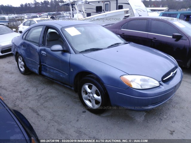 1FAFP55S5YG201611 - 2000 FORD TAURUS SES BLUE photo 1